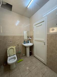 八田Shan Studio Apartment的一间带卫生间和水槽的浴室