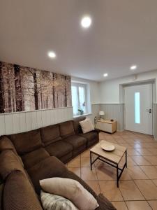 莱维科特尔梅Appartamento Lido的客厅配有沙发和桌子