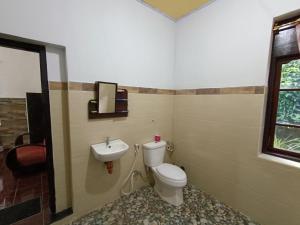 姆杜克Gosela Homestay的一间带卫生间和水槽的浴室