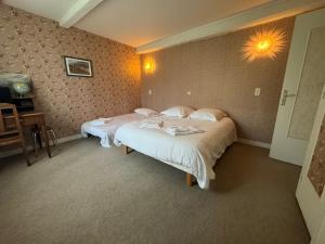 图尔尼La Jolytine - BY PRIMO C0NCIERGERIE的一间客房内配有两张床的房间