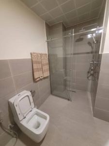 亚的斯亚贝巴Alsam Real Estate Gust House的一间带卫生间和淋浴的浴室