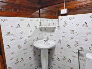 Ban KoYungthong Baan Suan Resort的一间带水槽和卫生间的浴室
