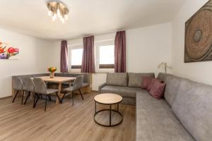林茨林茨市公寓的客厅配有沙发和桌子