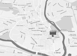 巴斯※ Beautiful Georgian Apartment - Central Bath ※的警局的动乱城市地图
