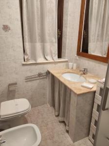 佩鲁贾Affittacamere Il Picchio的一间带水槽和卫生间的浴室