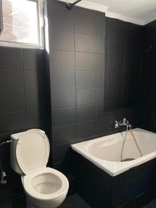 AndravídaJIM的浴室配有白色卫生间和浴缸。
