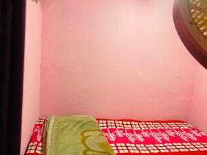 马迪凯里Coorg Green Moon的红毯边的粉红色墙角