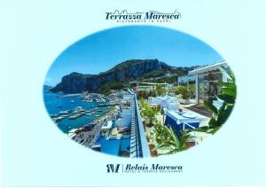 卡普里Relais Maresca Luxury Small Hotel & Terrace Restaurant的港口的图片,船上有船只