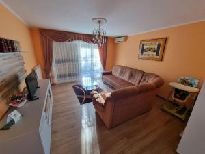 VogrskoPri Stari murvi的客厅配有沙发和桌子