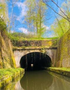 BazollesBATEAU - CANAL DU NIVERNAIS NIEVRE的河中隧道