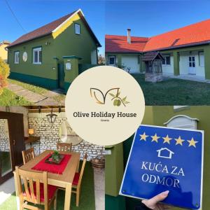 Olive Holiday House Croatia的房屋照片和标志的拼贴