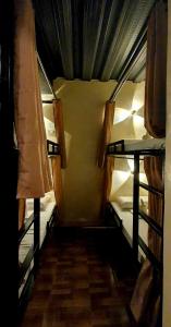 泰格巴莱恩山林小屋旅馆客房内的一张或多张双层床