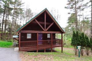 BeaverThe Cabins at Pine Haven - Beckley的森林中间的小木屋