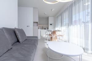 博格泽利卡HEVENIA POGORZELICA - APARTAMENT 2的客厅配有沙发和桌子