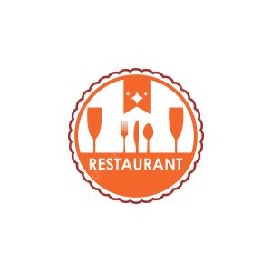 昆卡HOTEL VALMAR的带有叉子、刀子和勺子、叉子和刀子的餐厅标志