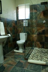 波罗瓜尼Casa de la Presa 2的一间带卫生间和水槽的浴室