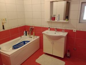 萨拉热窝L&L的带浴缸和盥洗盆的浴室