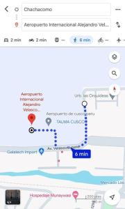 库斯科Departamento Familiar Alado del aeropuerto的梅尔本电车地图