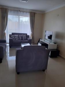 AruaVILLA FIORI APARTMENTS的客厅配有两张沙发和一台电视机
