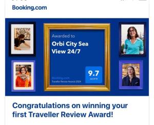 巴统Orbi City Sea View 24/7的带有帧照片的网站的截图