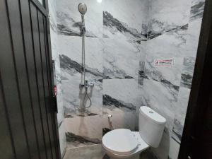 SibengkokGuesthouse Cempaka的一间带卫生间和淋浴的浴室