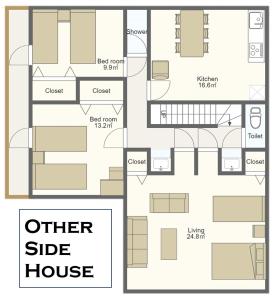 中富良野町Other Side House的房屋的平面图