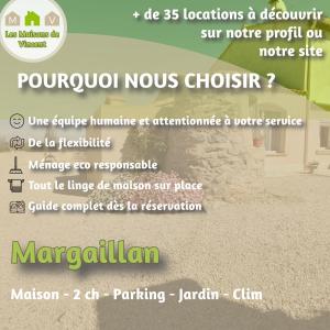 阿尔勒Margaillan - Parking - Jardin - Clim的传单的屏幕,用于一个无门徒的教堂