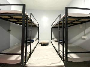 维拉克Can accommodate up to 10 guest near Virac Airport的一间设有三张双层床的客房