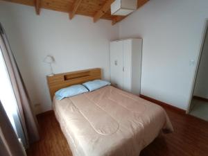 里奥格兰德Casa/Dpto en zona comercial的一间小卧室,配有床和白色橱柜