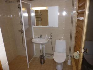 蓬卡哈尤Cottages SAA的一间带卫生间和水槽的浴室