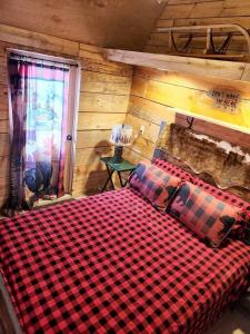 PickensLazy Bear Retreat by the Creek的一间卧室,卧室内配有一张可调节的床