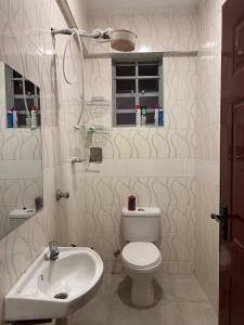 纳库鲁Silva-Mindvalley的一间带卫生间和水槽的浴室
