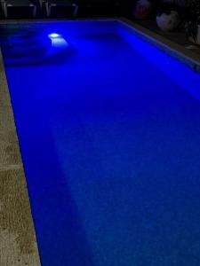 罗什平纳Pinat Nofesh的客房内的大型蓝色游泳池