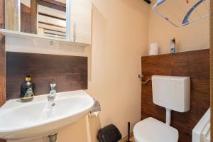 特勒克巴林特B48 Woodhause的一间带水槽和卫生间的浴室
