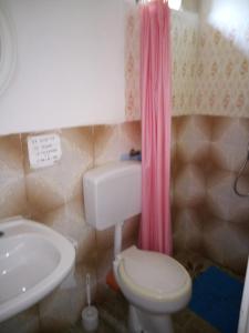 法维尼亚纳La mia Africa的浴室配有白色卫生间和盥洗盆。