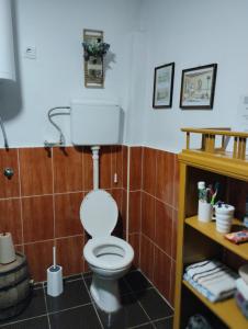 NeštinMini-Camp SKELICA的一间位于客房内的白色卫生间的浴室