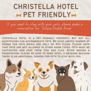 是拉差Christella Hotel Laemchabang的宠物友好型酒店携带狗和猫的传单