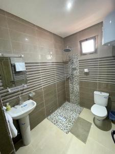 拉希迪耶IGHIZ INN resort的一间带卫生间和水槽的浴室