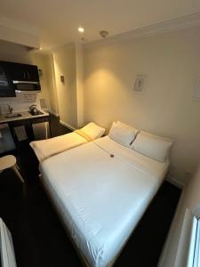 纽约东乡村酒店的小房间一张大白色的床