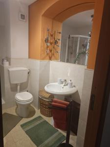 巴勒莫CASA MIKY的一间带卫生间和水槽的浴室