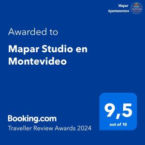 蒙得维的亚Mapar Studio en Montevideo的马拉戈工作室的单个网站的屏幕