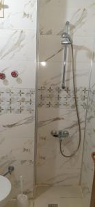 埃德雷米特AKÇAY LEMAN OTEL的带淋浴的浴室