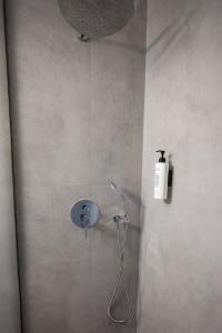 凯尔法温泉凯法司湖酒店的浴室内配有淋浴和头顶淋浴