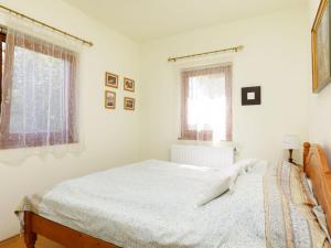 鲍洛托瑙考利Apartment Junglans 3 by Interhome的一间白色卧室,配有床和2个窗户