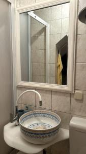 圣菲利普雅科夫Maris的一间带镜子水槽的浴室