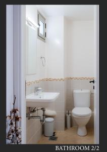 阿约斯尼奇塔斯Villa Dioni的浴室配有白色卫生间和盥洗盆。