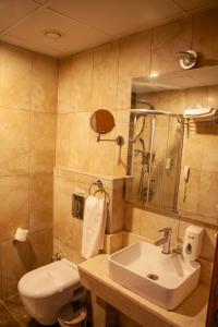 杰尔宾特Elgarden Hotel & Spa的一间带水槽和卫生间的浴室