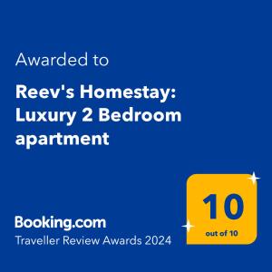 Arossim-CansaulimReev's Homestay: Luxury 2 Bedroom apartment的黄色盒子,上面有编号