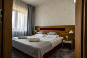 波洛尼亚酒店客房内的一张或多张床位