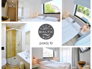 科沃布热格Hotel Baltic Sun的相串的酒店房间照片